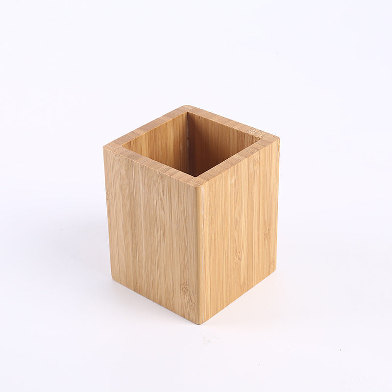 Bamboo Pen Holder – Desk & Stationery Organiser