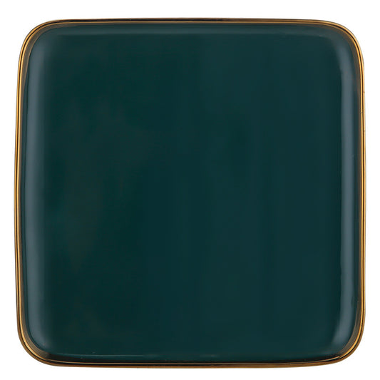 Nordic Gold-Trimmed Ceramic Set