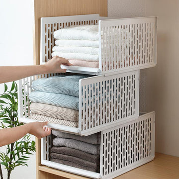 Wardrobe Storage Box – Stackable Clothes Organiser