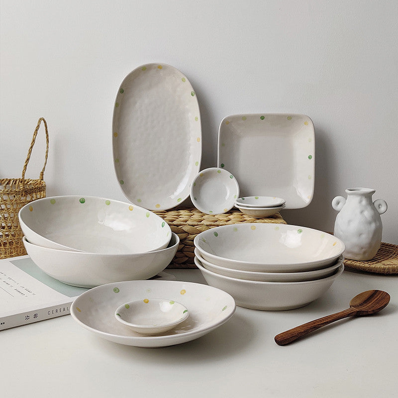 Oval Breakfast Plate Ceramic