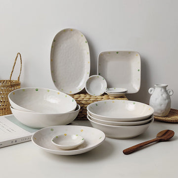 Oval Breakfast Plate Ceramic