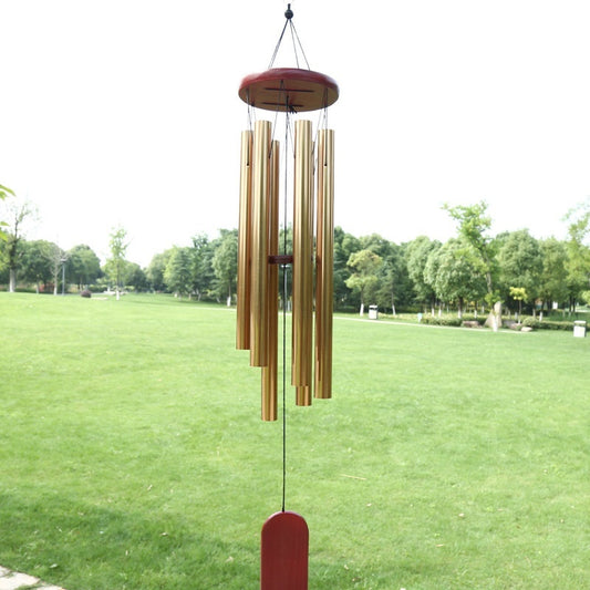 Solid Wood Wind Chimes – Outdoor Garden Decoration