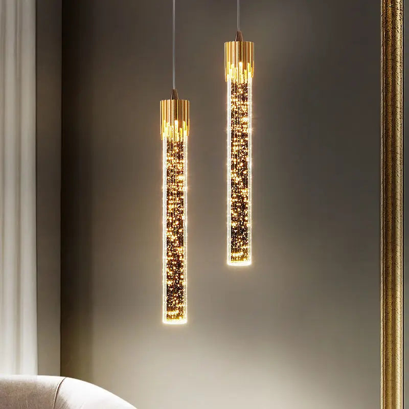 Crystal Bubble Pendant Light – Modern Teardrop Design