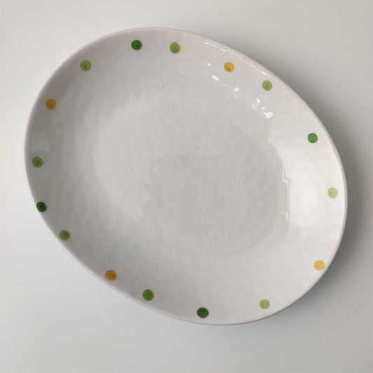 Oval Breakfast Plate Ceramic